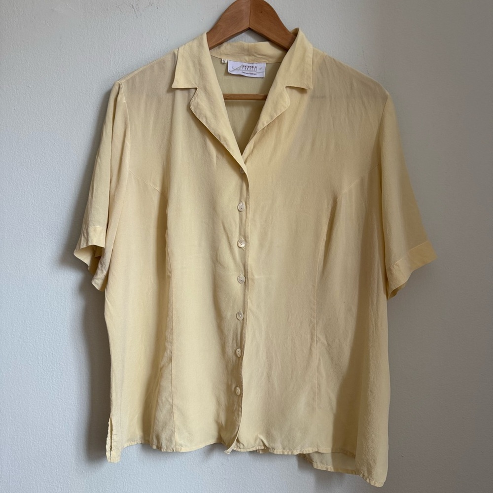 Antonelli Profili Silk Vintage Blouse Camicie Size L-XL